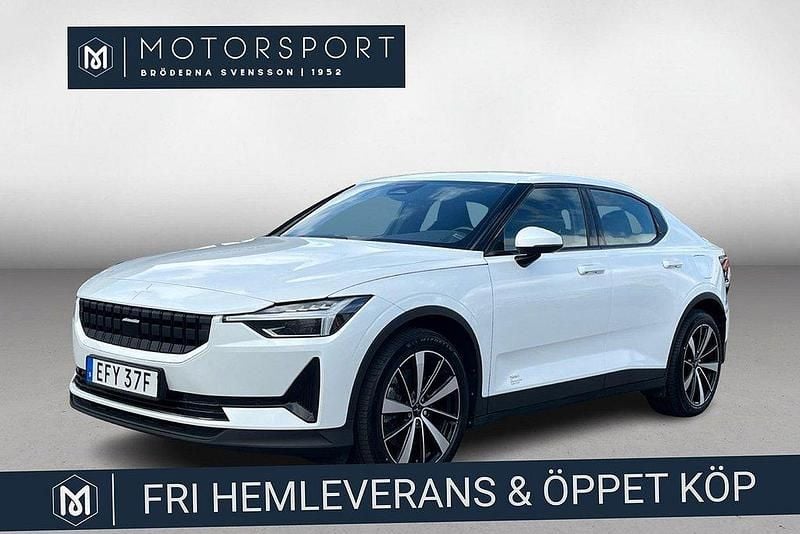 Vit Begagnad 2022 Polestar 2 Long Range Single Motor Halvkombi | 294 900 kr (Bra pris) - Bild 1/3