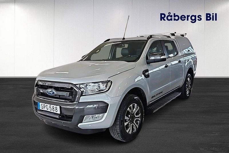 Grå Begagnad 2018 Ford Ranger Wildtrack Pickup | 289 800 kr (Lite dyr) - Bild 1/4