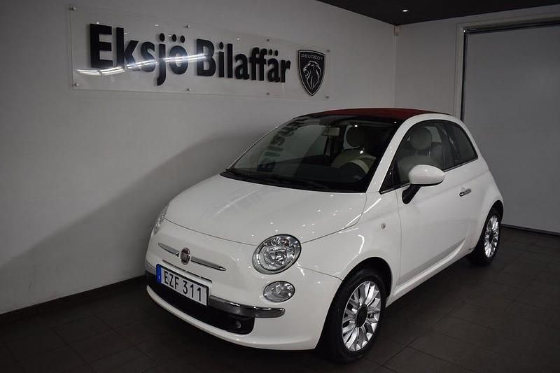 Vit Begagnad 2015 Fiat 500C Lounge Cab | 89 500 kr (Marknadspris) - Bild 1/4