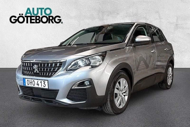 Grå (silver metallic) Begagnad 2016 Peugeot 3008 Active SUV | 119 900 kr (Marknadspris) - Bild 1/3