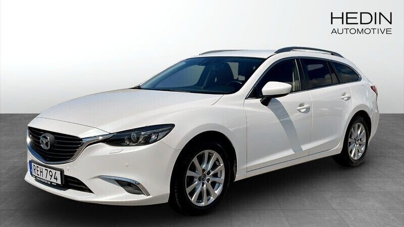 Vit (white) Begagnad 2016 Mazda 6 Kombi | 179 900 kr (Marknadspris) - Bild 1/4