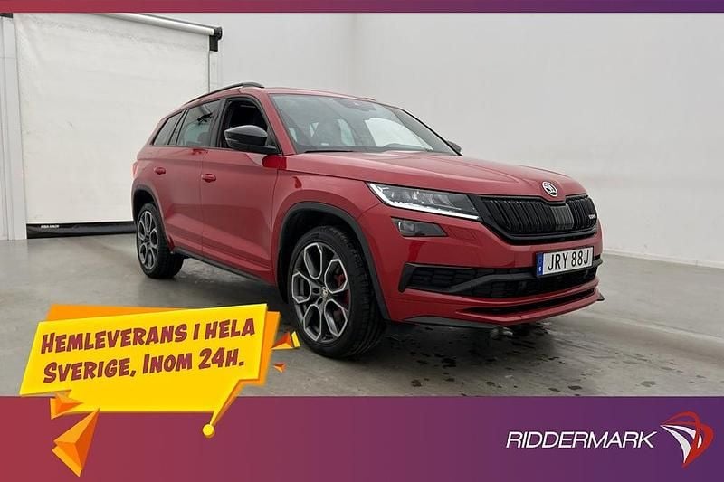 Röd Begagnad 2019 Skoda Kodiaq RS SUV | 389 900 kr (Marknadspris) - Bild 1/3