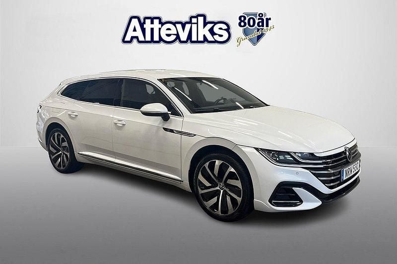 Vit Begagnad 2021 VW Arteon R-line Kombi | 229 900 kr (Marknadspris) - Bild 1/4