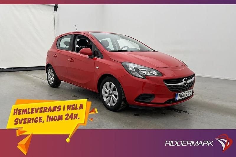 Begagnad Opel Corsa Enjoy 90 HK (66 kW) 2017 Röd Halvkombi
