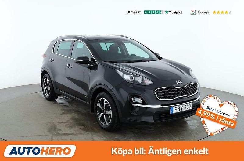 Begagnad Kia Sportage Active 137 HK (100 kW) 2018 Svart SUV