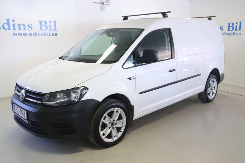Vit Begagnad 2018 VW Caddy Maxi Minibuss | 179 000 kr (Marknadspris) - Bild 1/4