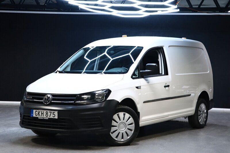 Vit Begagnad 2018 VW Caddy Maxi Minibuss | 239 900 kr (Marknadspris) - Bild 1/4