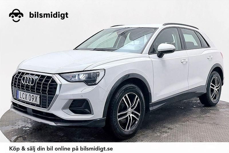 Vit Begagnad 2019 Audi Q3 Advanced SUV | 249 900 kr (Marknadspris) - Bild 1/3