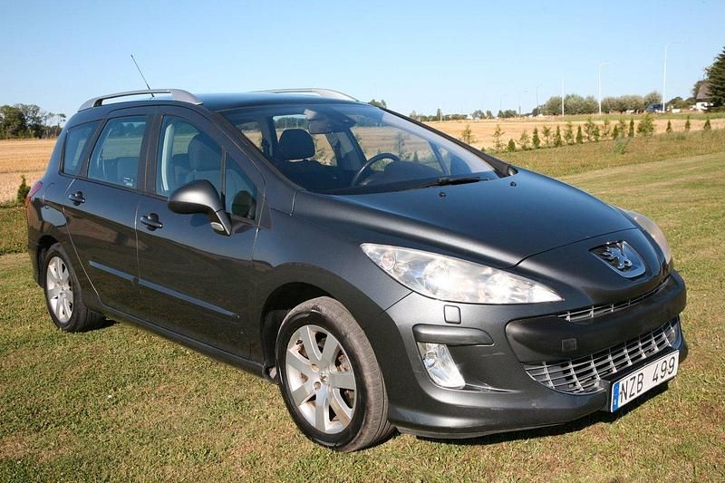 Mörkgrå (grå) Begagnad 2009 Peugeot 308 Kombi | 34 000 kr (Lite dyr) - Bild 1/4