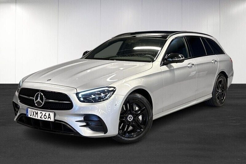 Silver (grey) Begagnad 2023 Mercedes E300 AMG Kombi | 549 000 kr (Bra pris) - Bild 1/4