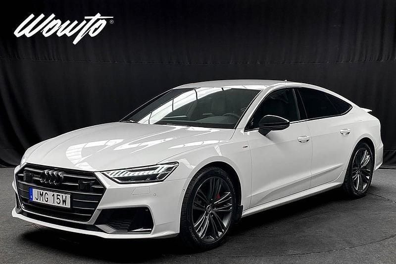 Vit Begagnad 2023 Audi A7 Sportback S-Line Halvkombi | 519 800 kr (Marknadspris) - Bild 1/3