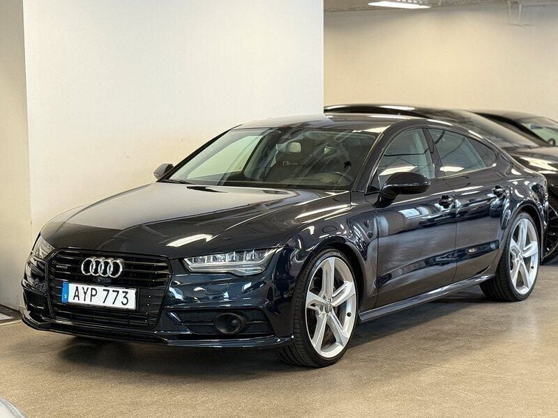 Blå Begagnad 2015 Audi A7 Sportback Halvkombi | 249 900 kr (Marknadspris) - Bild 1/4