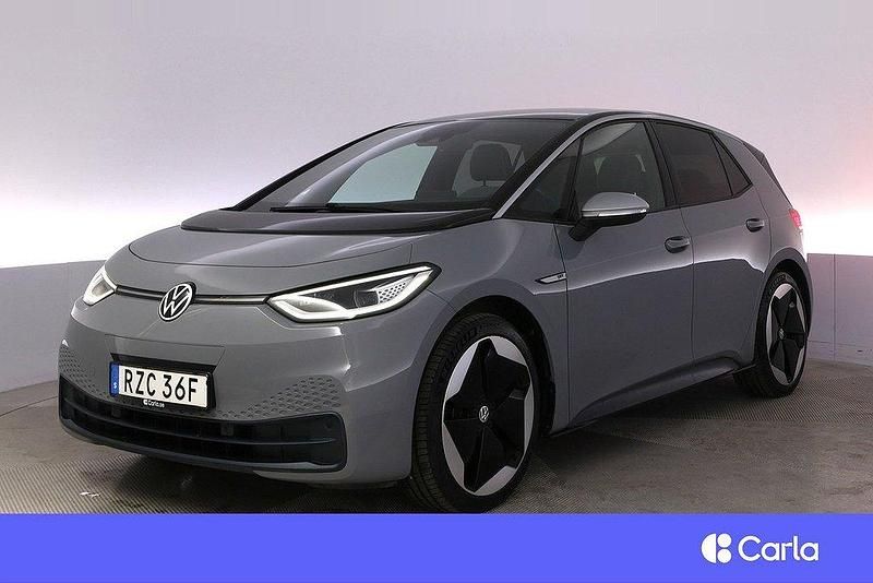 Grå Begagnad 2020 VW ID.3 Pro Performance Halvkombi | 269 900 kr - Bild 1/4