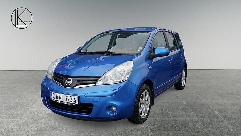 Begagnad Nissan Note 110 HK (80 kW) 2009 Blå Halvkombi