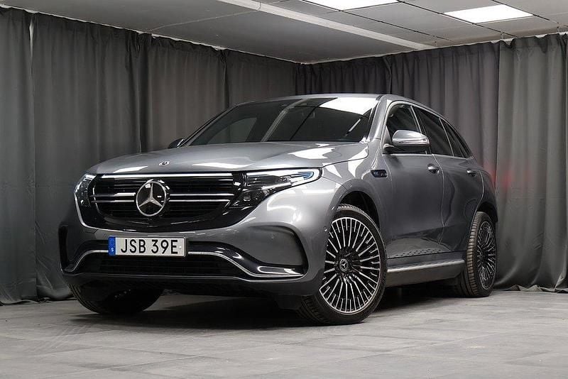 Grå Begagnad 2020 Mercedes EQC400 AMG Line Premium SUV | 399 000 kr (Superpris) - Bild 1/4