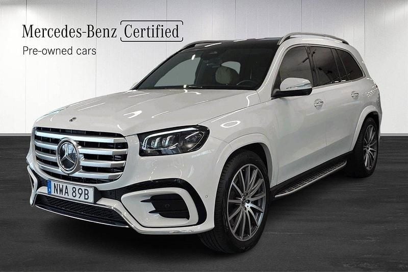Vit Begagnad 2025 Mercedes GLS450 SUV | 1 189 000 kr (Superpris) - Bild 1/4