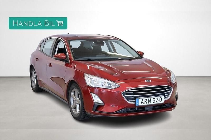 Begagnad Ford Focus Titanium 125 HK (91 kW) 2018 Röd Halvkombi