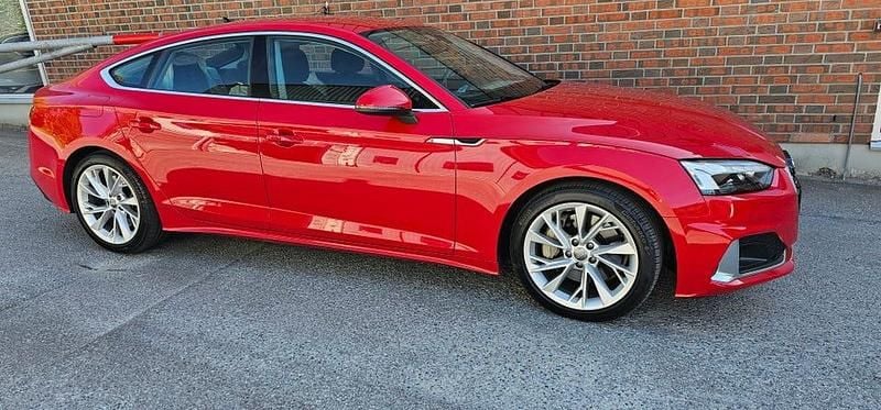 Begagnad Audi A5 Sportback 265 HK (194 kW) 2021 Tangoröd metallic Halvkombi