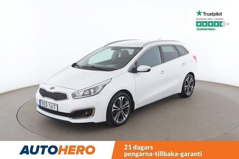 Vit Begagnad 2017 Kia Ceed Sportswagon Kombi | 137 000 kr (Marknadspris) - Bild 1/4
