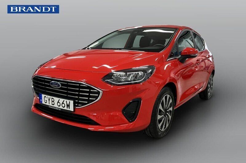 Röd Begagnad 2023 Ford Fiesta Halvkombi | 174 900 kr - Bild 1/4