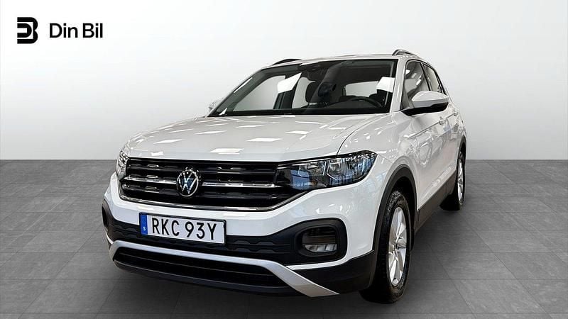 Vit Begagnad 2022 VW T-Cross SUV | 189 800 kr (Marknadspris) - Bild 1/4