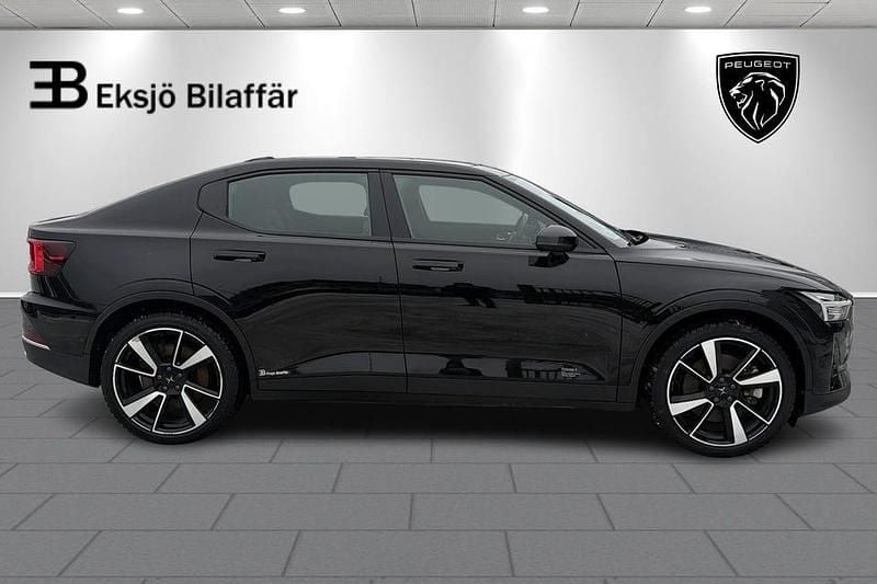 Begagnad Polestar 2 Long Range Dual motor 300 kW (408 HK) 2021 Svart Halvkombi