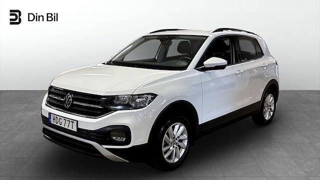 Vit (pure white) Begagnad 2022 VW T-Cross Life SUV | 189 900 kr (Marknadspris) - Bild 1/4