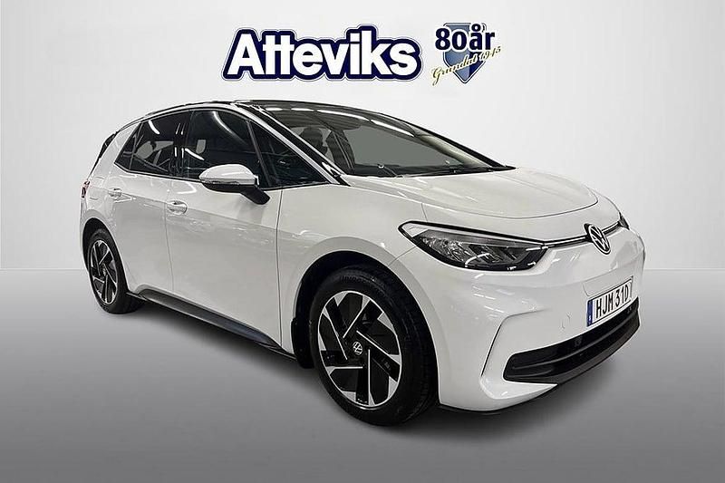 Vit Begagnad 2024 VW ID.3 Pure Halvkombi | 349 900 kr (Marknadspris) - Bild 1/4