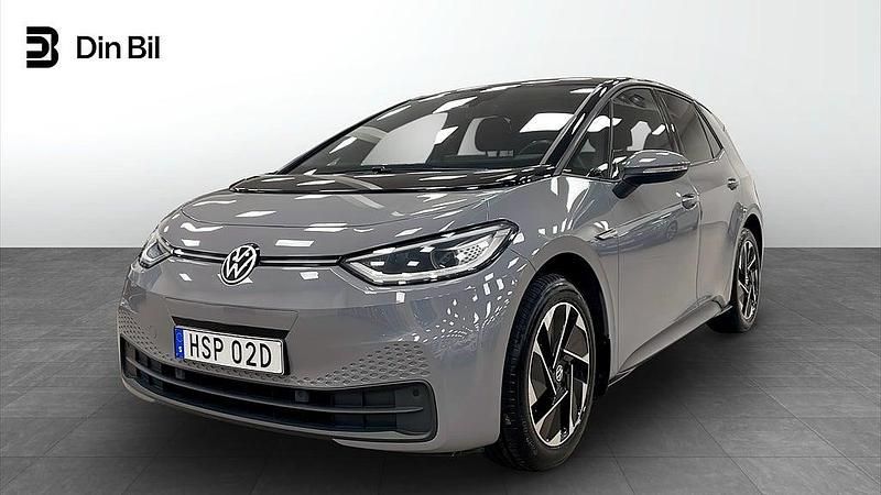 Grå Begagnad 2022 VW ID.3 Comfortline Halvkombi | 254 800 kr (Marknadspris) - Bild 1/4
