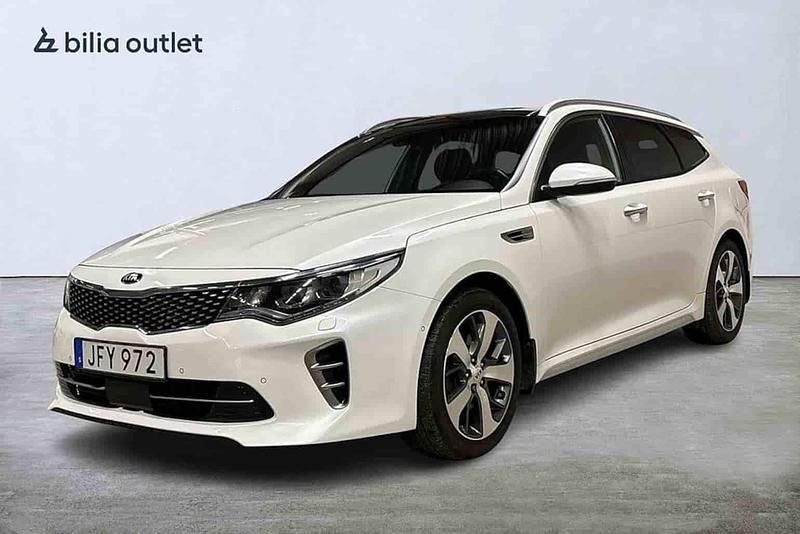Vit Begagnad 2017 Kia Optima Sport Kombi | 169 900 kr (Bra pris) - Bild 1/1