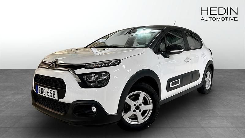 Vit Begagnad 2020 Citroën C3 Shine Halvkombi | 109 900 kr (Bra pris) - Bild 1/4