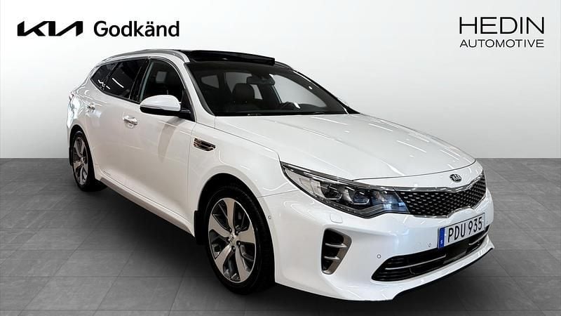 Begagnad Kia Optima GT-Line 141 HK (103 kW) 2017 Vit Kombi
