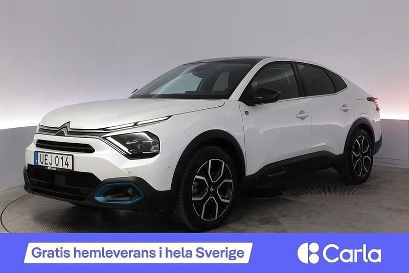 Vit Begagnad 2022 Citroën e-C4 Exclusive Halvkombi | 207 990 kr (Marknadspris) - Bild 1/4