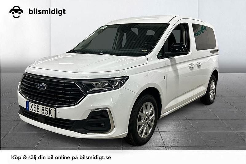 Vit Begagnad 2023 Ford Tourneo Connect Titanium Minibuss | 309 900 kr - Bild 1/3