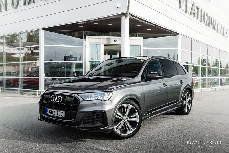 Mörkgrå Begagnad 2020 Audi SQ7 Sport SUV | 699 000 kr (Dyr) - Bild 1/4