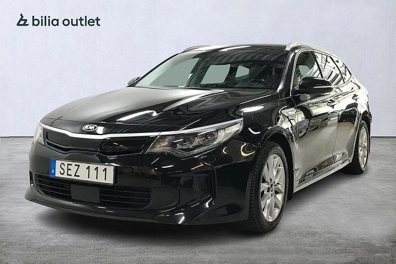 Svart Begagnad 2018 Kia Optima Hybrid 2 Sedan | 129 900 kr (Marknadspris) - Bild 1/3