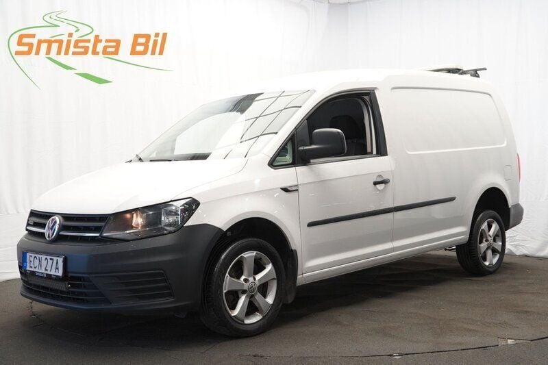 Vit Begagnad 2019 VW Caddy Maxi Minibuss | 178 900 kr (Superpris) - Bild 1/4