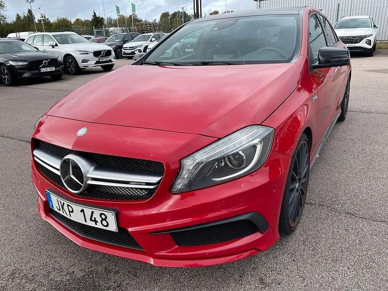 Röd Begagnad 2014 Mercedes A45 AMG AMG Sedan | 229 000 kr - Bild 1/2