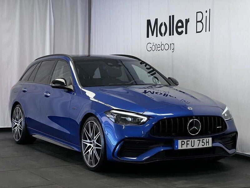 Blå Begagnad 2023 Mercedes C43 AMG AMG Kombi | 599 000 kr (Bra pris) - Bild 1/4