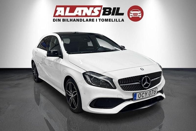 Vit Begagnad 2016 Mercedes A180 AMG Halvkombi | 144 000 kr (Marknadspris) - Bild 1/4