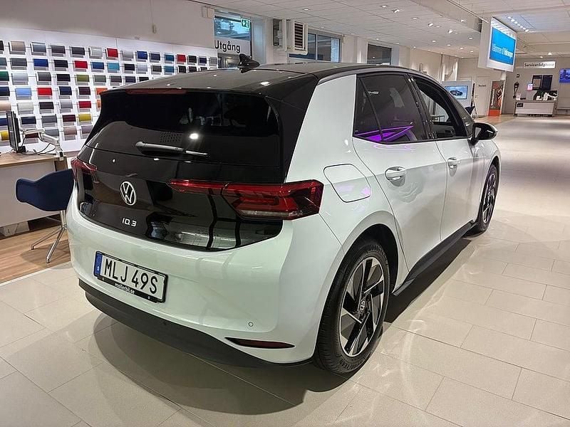 Ny VW ID.3 Pure 125 kW (170 HK) 2026 Vit Halvkombi
