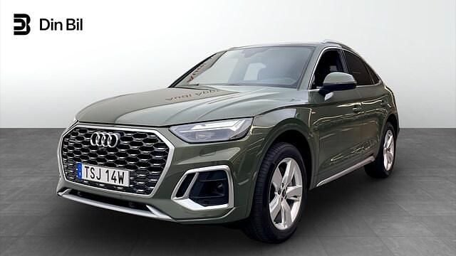 Grön (distriktgrön metallic) Begagnad 2024 Audi Q5 Sportback S-Line SUV | 564 900 kr (Marknadspris) - Bild 1/4