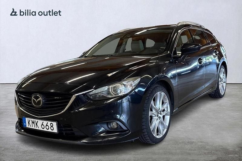 Svart Begagnad 2013 Mazda 6 Optimum Kombi | 74 900 kr (Bra pris) - Bild 1/4