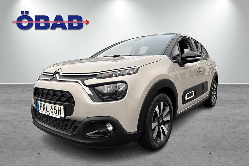 Grå Begagnad 2021 Citroën C3 PureTech Halvkombi | 108 900 kr (Marknadspris) - Bild 1/4