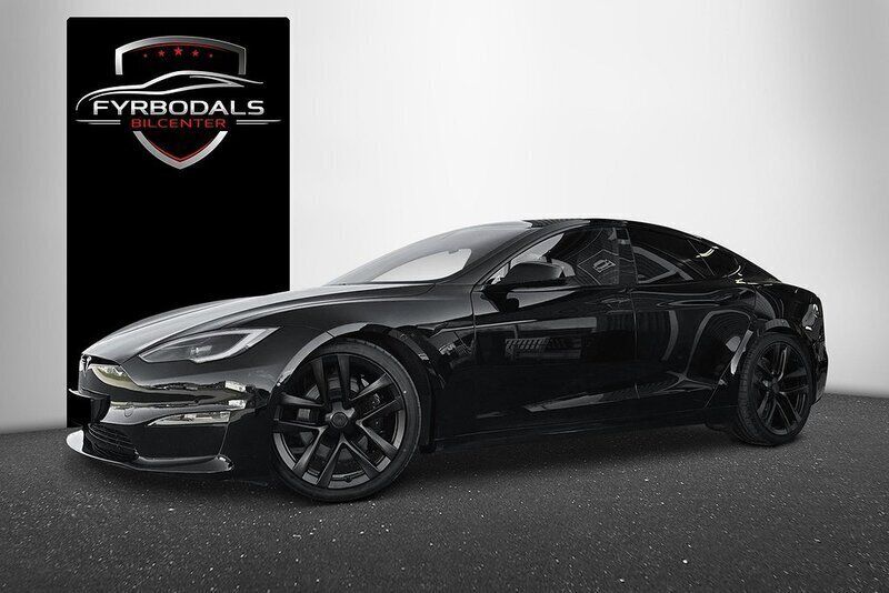 Svart Begagnad 2022 Tesla Model S Plaid Sedan | 825 000 kr - Bild 1/2