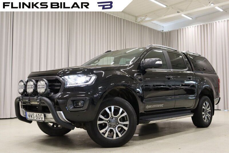 Svart Begagnad 2020 Ford Ranger Wildtrack Pickup | 419 900 kr (Lite dyr) - Bild 1/4