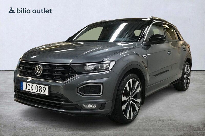 Grå Begagnad 2018 VW T-Roc R-line SUV | 259 900 kr (Marknadspris) - Bild 1/3