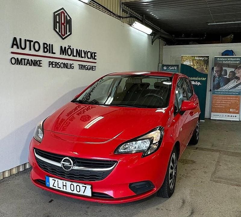 Begagnad Opel Corsa Enjoy 90 HK (66 kW) 2018 Röd Halvkombi