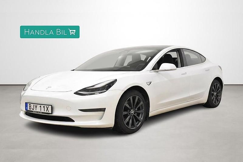 Begagnad Tesla Model 3 Long Range AWD 366 kW (498 HK) 2020 Vit Sedan