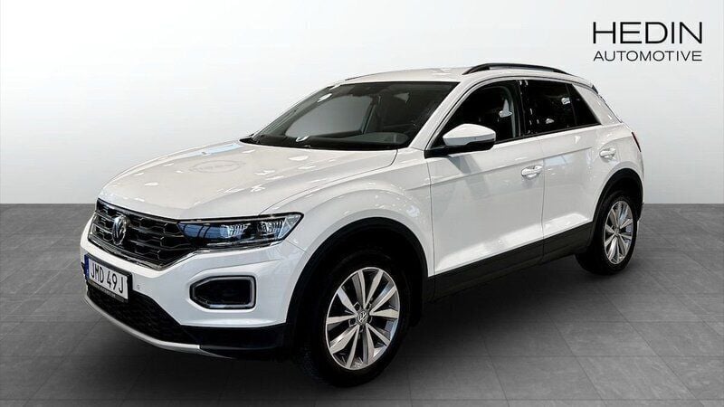 Vit Begagnad 2020 VW T-Roc SUV | 179 900 kr (Marknadspris) - Bild 1/4